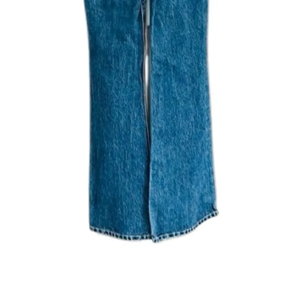 Zara 5 pocket high rise flare pants size 0.